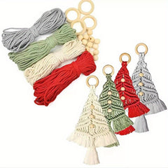4pcs Christmas Tree Woven DIY Set Home Decorations