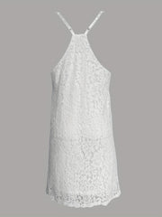 Sexy Lace V Neck Spaghetti Dress Women's Clothing