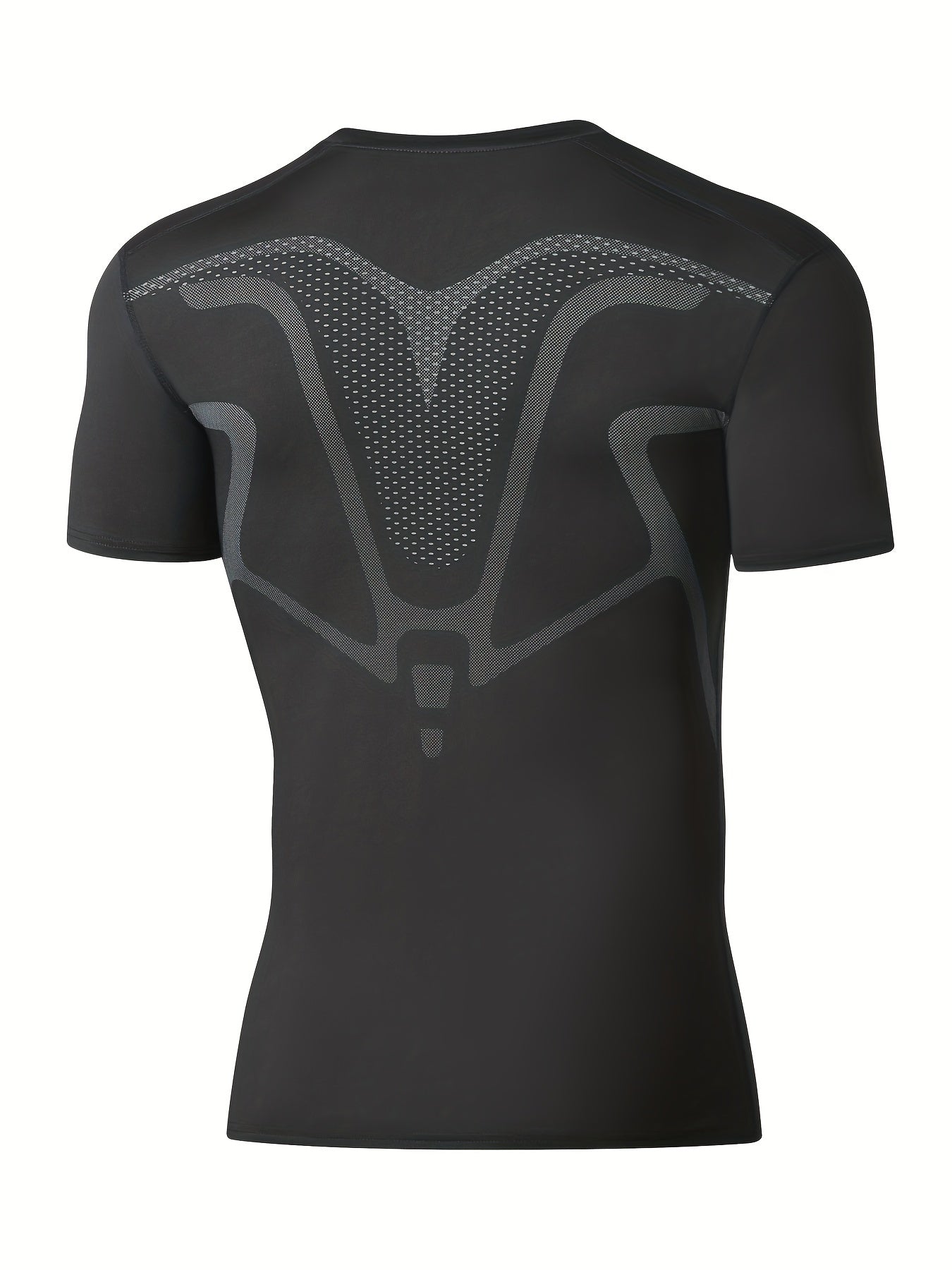 Men's Short Sleeve T shirt Active High Stretch Compression Base Layer Top