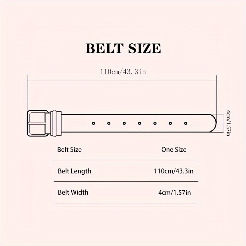 Men's Polyester Belt with Silver Buckle