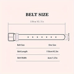 Men's Polyester Belt with Silver Buckle