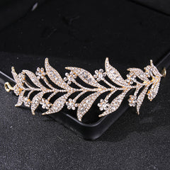 Rhinestone Leaf Hair Vine Bridal Tiara Wedding Hair Pin