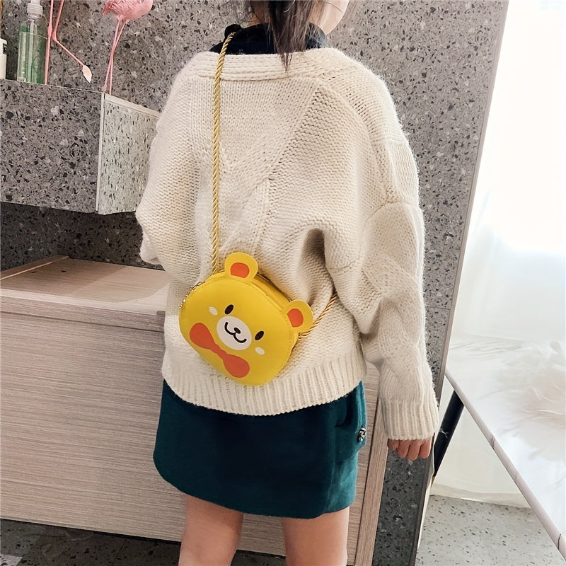 Girls Cartoon Bear Pattern Mini Shoulder Bag