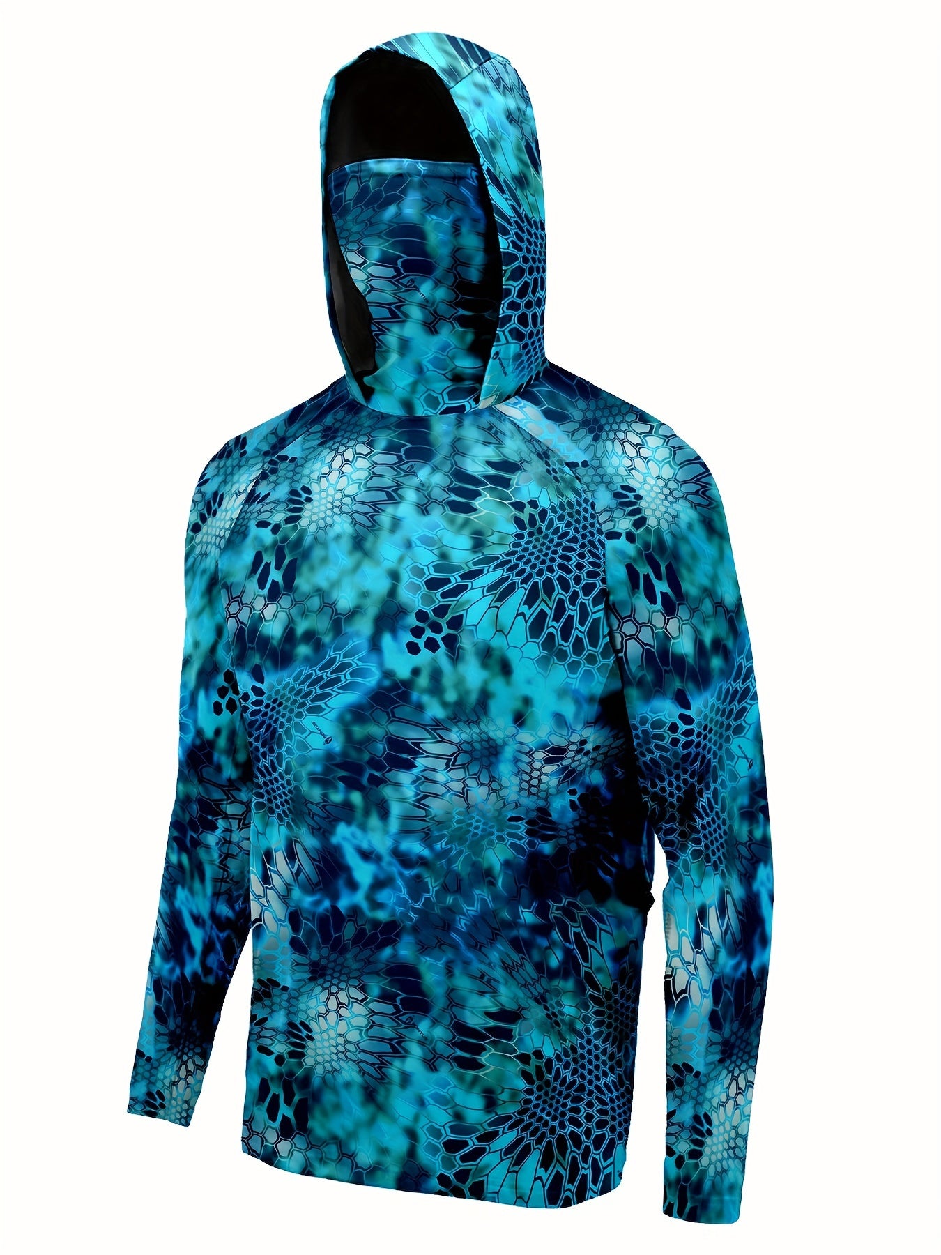 Men's Sun Protection Hoodie Long Sleeve Quick Dry Outdoor Fishing Top