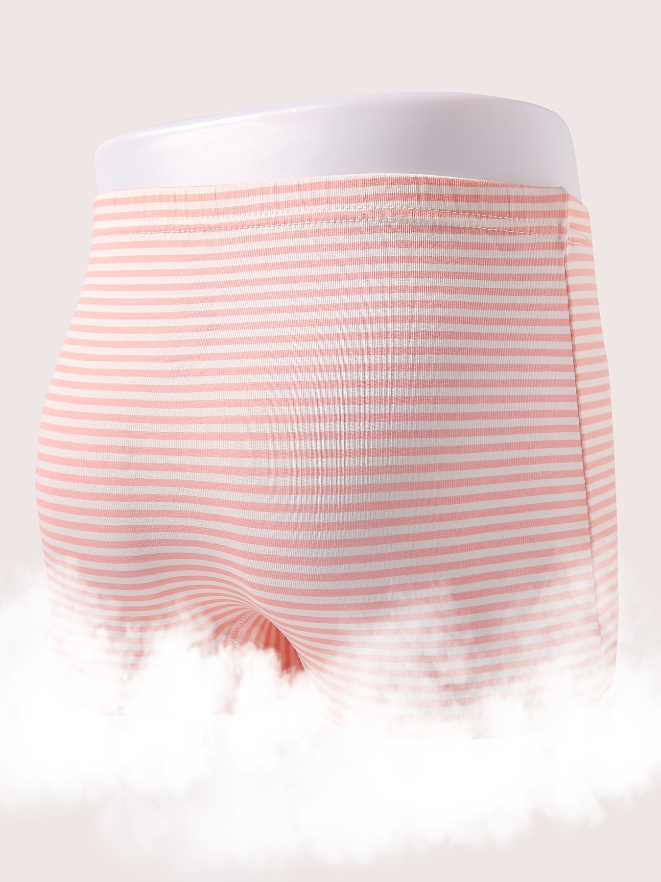 Girls Polka Dot Stripes Heart Graphic Bow High Waist Shortie Brief