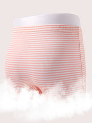 Girls Polka Dot Stripes Heart Graphic Bow High Waist Shortie Brief