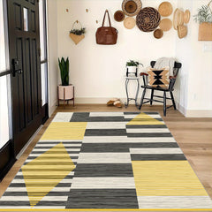 Geometric Line Patterned Carpet for Living Room, Dining Room & Office