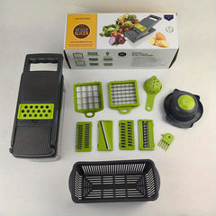 16pcs Slicer Kitchen Vegetable Cutter Dicer Shredder Set