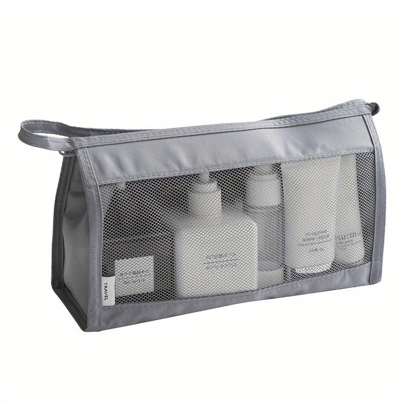 Portable Mesh Cosmetic Bag Makeup Storage Bag For Travel