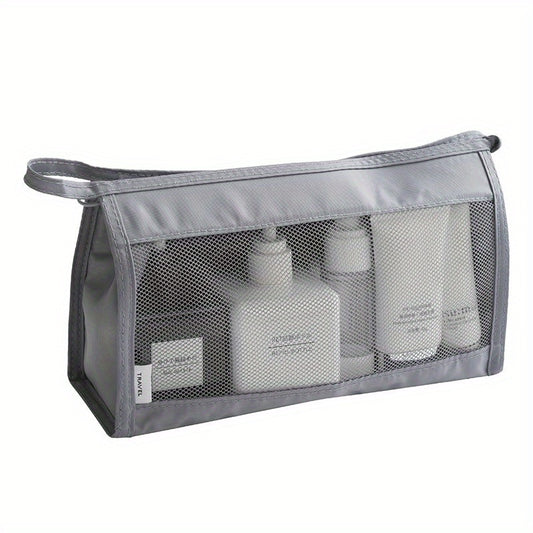 Portable Mesh Cosmetic Bag Makeup Storage Bag For Travel