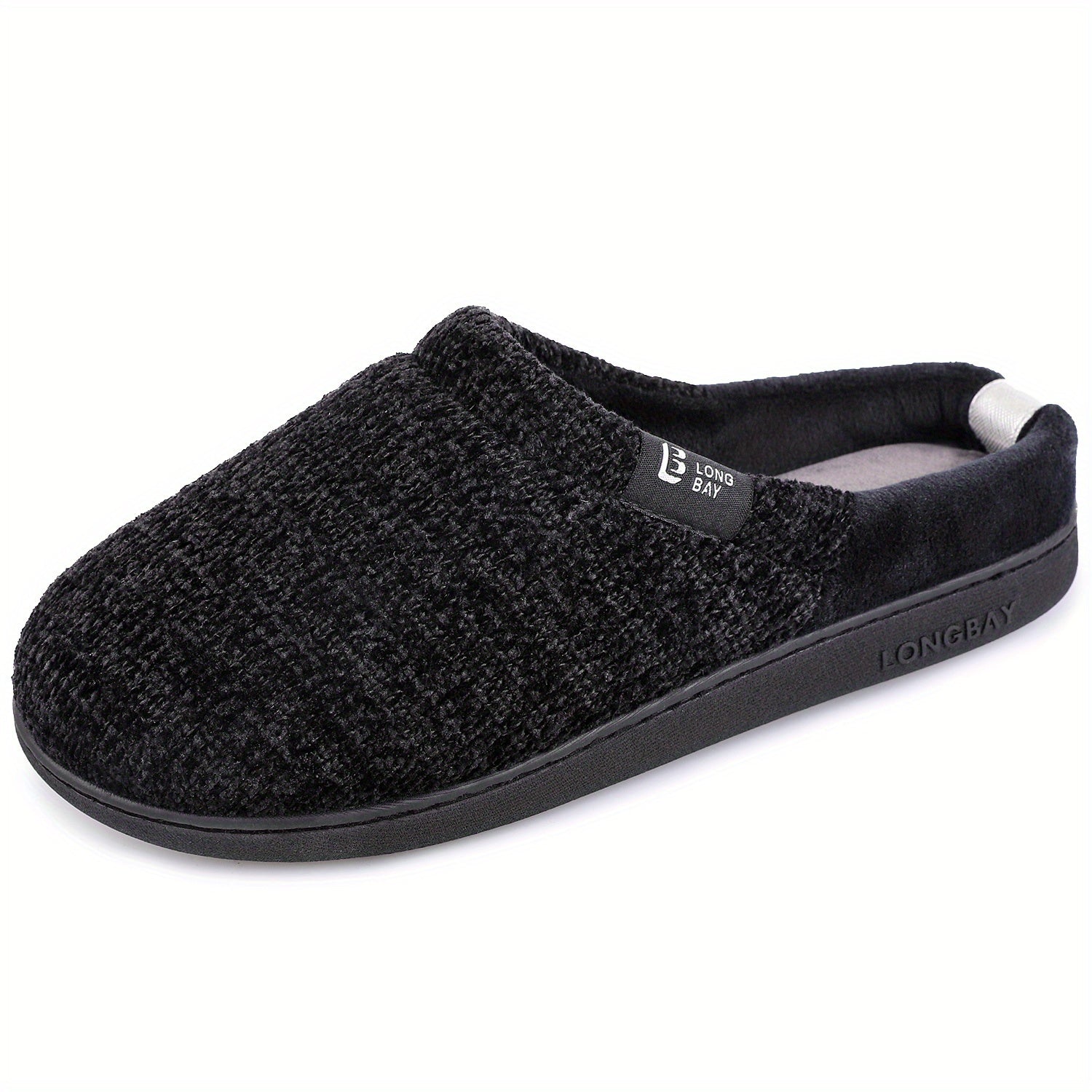 Women's Plush Lined Slippers Comfortable Closed Toe Slip On Shoes