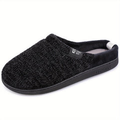 Women's Plush Lined Slippers Comfortable Closed Toe Slip On Shoes