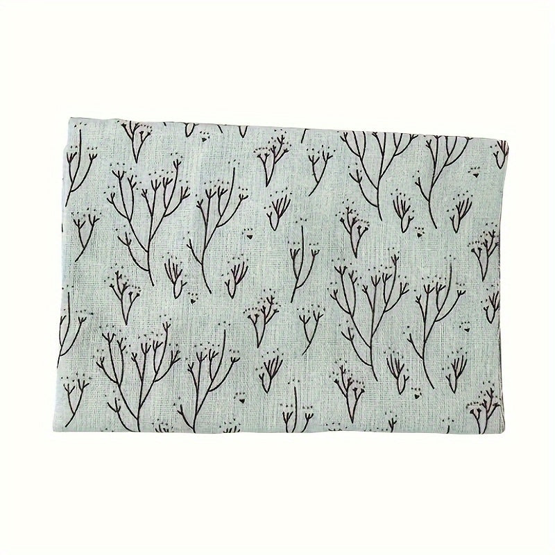 6pcs Plant Series Burlap Fabric for DIY Sewing Craft