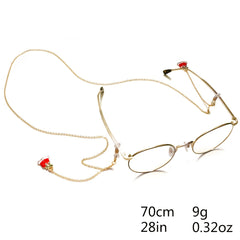 Christmas Charm Glasses Chain Metal Eyeglasses Lanyard Strap