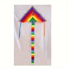 Rainbow Triangle Kite for Outdoor Fun