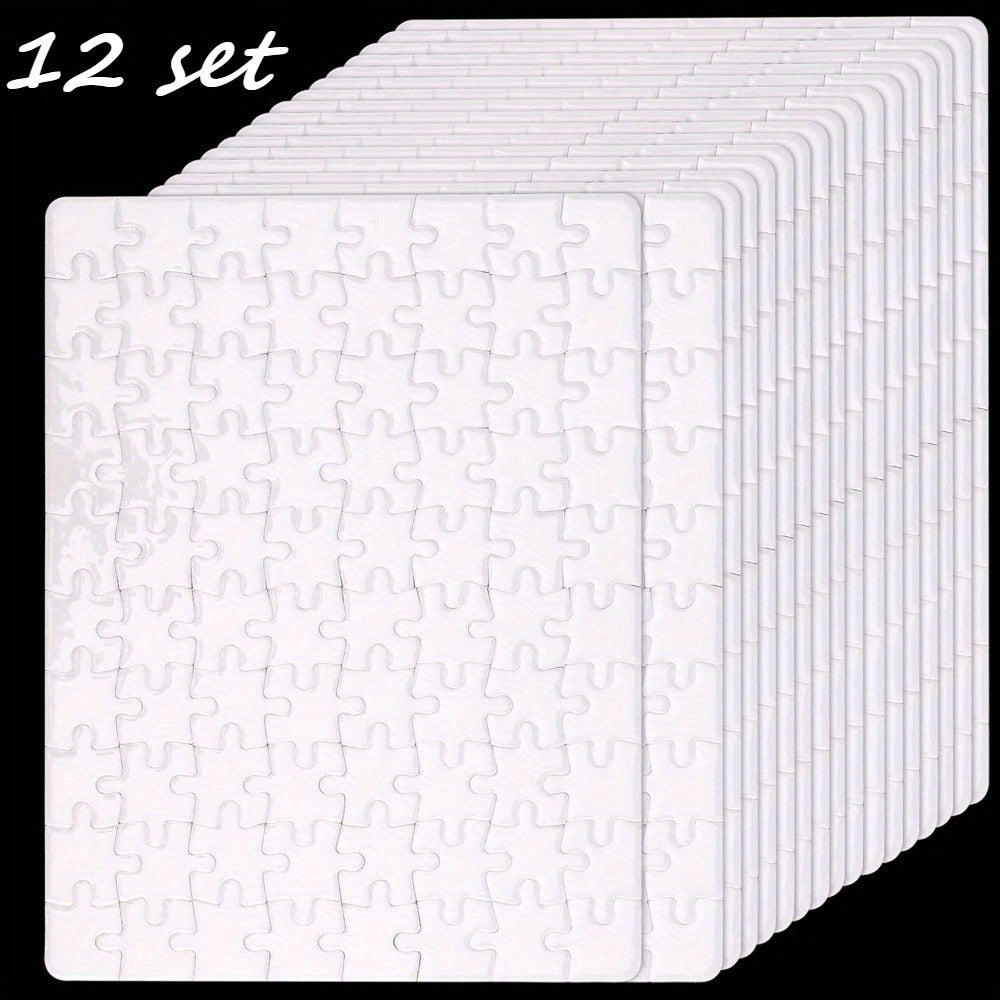DIY Custom Puzzle 960pcs Blank Sublimation Jigsaw Puzzles 12 Sets