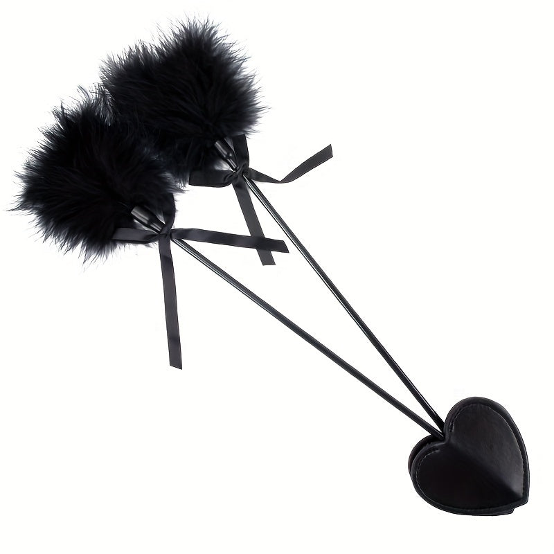 Outdoor PU Feather Whip Equestrian Accessories for Costume Party