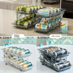 Telescopic Beverage Storage Box Automatic Filling Can Storage Rack