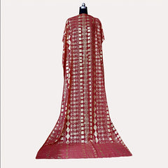Boho Red Scarf Vintage Shawl Chiffon Wrap