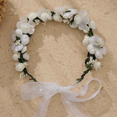 Flower & Rose Decor Hair Band Bridal Wedding Headwear
