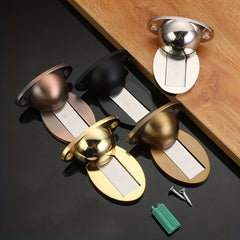1pc Zinc Alloy Invisible Adjustable Door Stopper