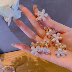 3pcs Mini Pearl Hair Clips Pearl Hair Claw Decorative Accessories