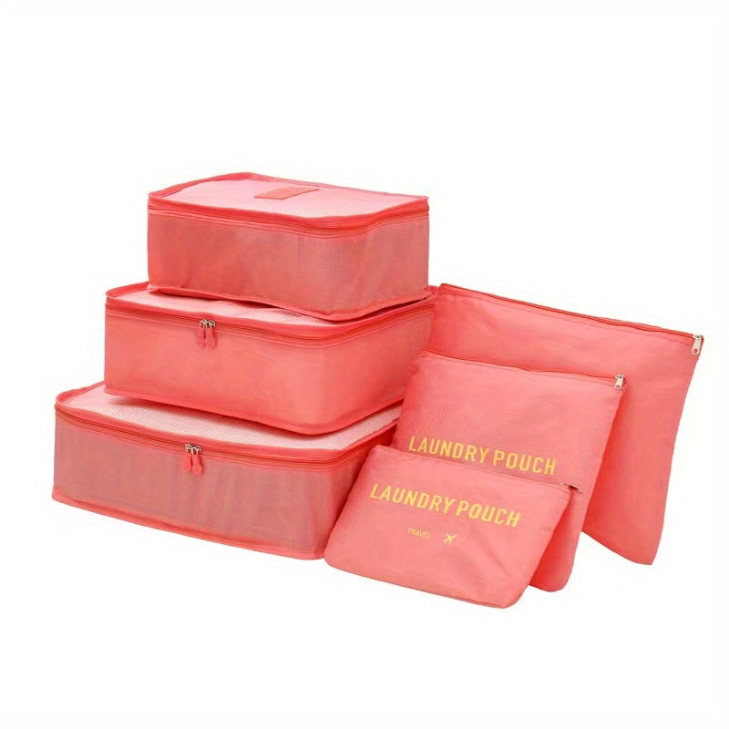 6pcs Set Travel Organizer Foldable Clothes Storage Bags