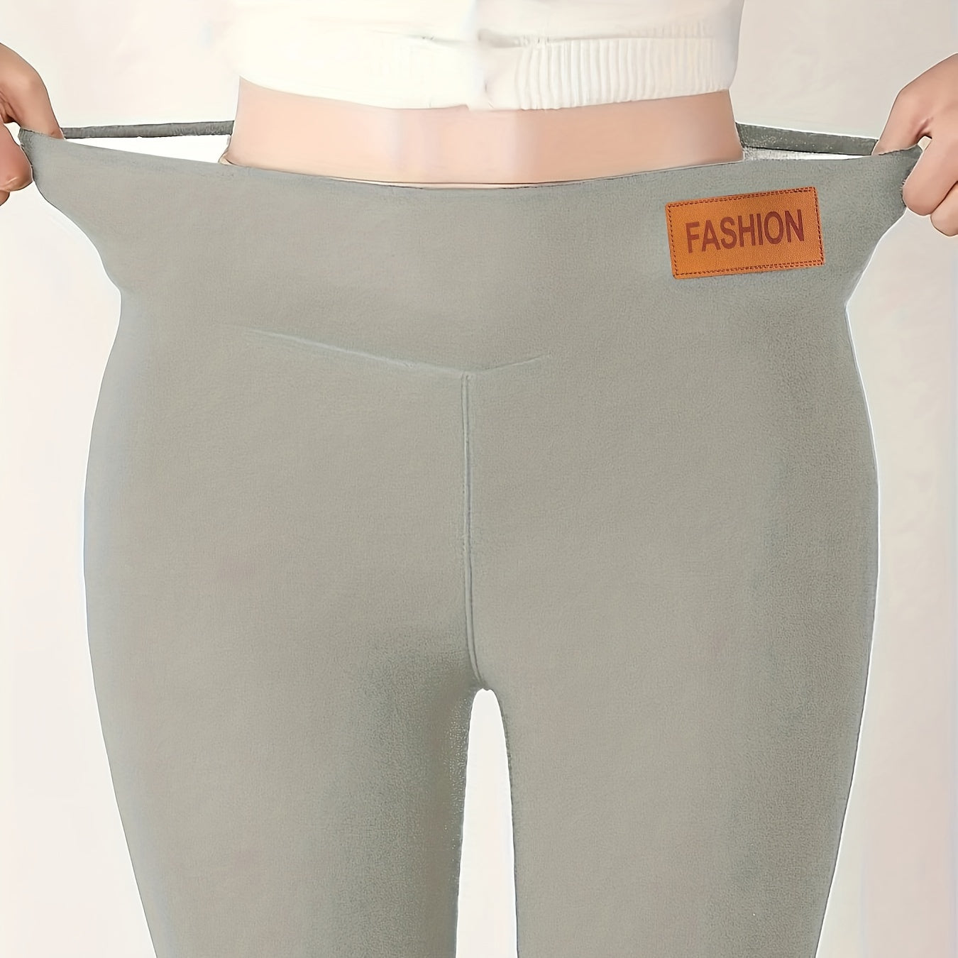 Plush Lined Tights Opaque High Waist Thermal Leggings Women's Stockings
