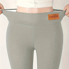 Plush Lined Tights Opaque High Waist Thermal Leggings Women's Stockings
