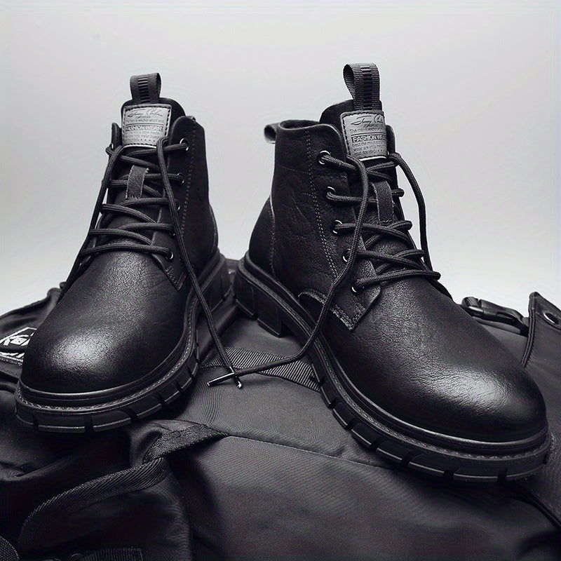 Men's Preppy Style Ankle Boots Lace up Boots