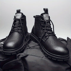 Men's Preppy Style Ankle Boots Lace up Boots