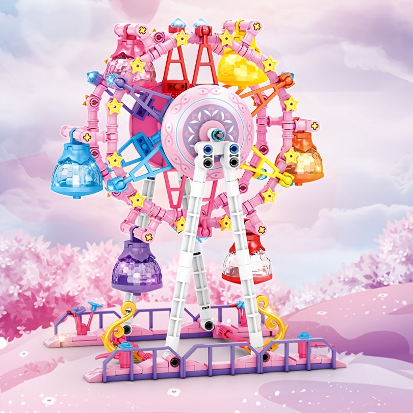 Dreamy Princess City Ferris Wheel Building Block Set