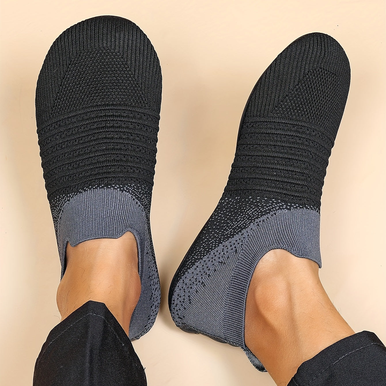 Men's Mesh Sock Shoes Lightweight Non slip Sneakers