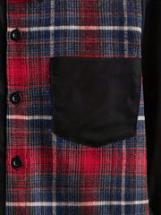 Girls Plaid Shirt Top Collared Long Sleeve