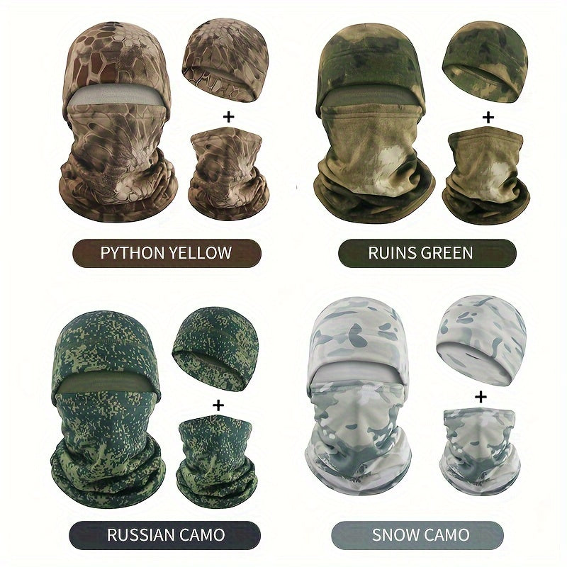 Winter Split Warm Headgear Camo Balaklava Hat