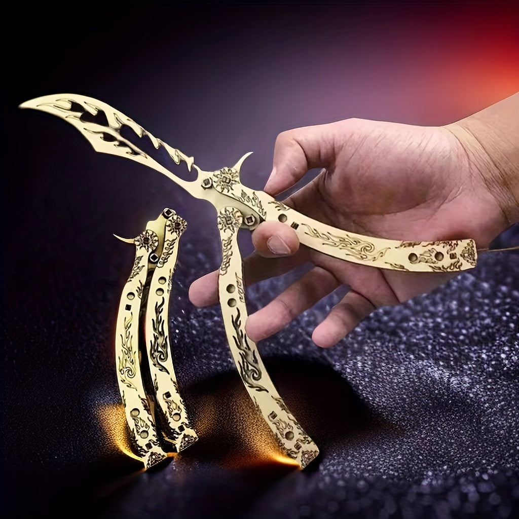 Wooden Butterfly Claw 3D Puzzle Toy Light Yellow
