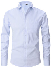 Men's Striped Regular Fit Button Up Shirt