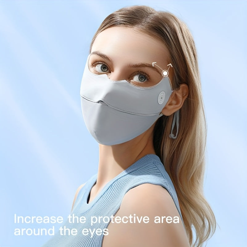 Ice Silk Face Mask UV Protection Washable Mask