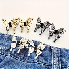 Alloy Butterfly Waist Cincher Clips Y2K Style Jeans Tightener