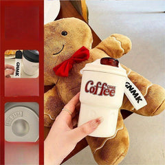 Insulated Coffee Mug With Handle And Lid Stainless Steel Coffee Travel Mug