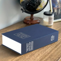 English Dictionary Money Box with Keylock - Hidden Safe Storage