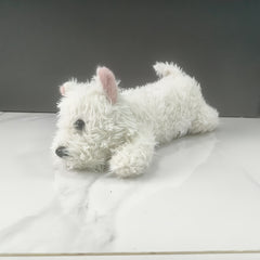 16.93In Cartoon Westie Dog Plush Toy - Home Decor & Gift