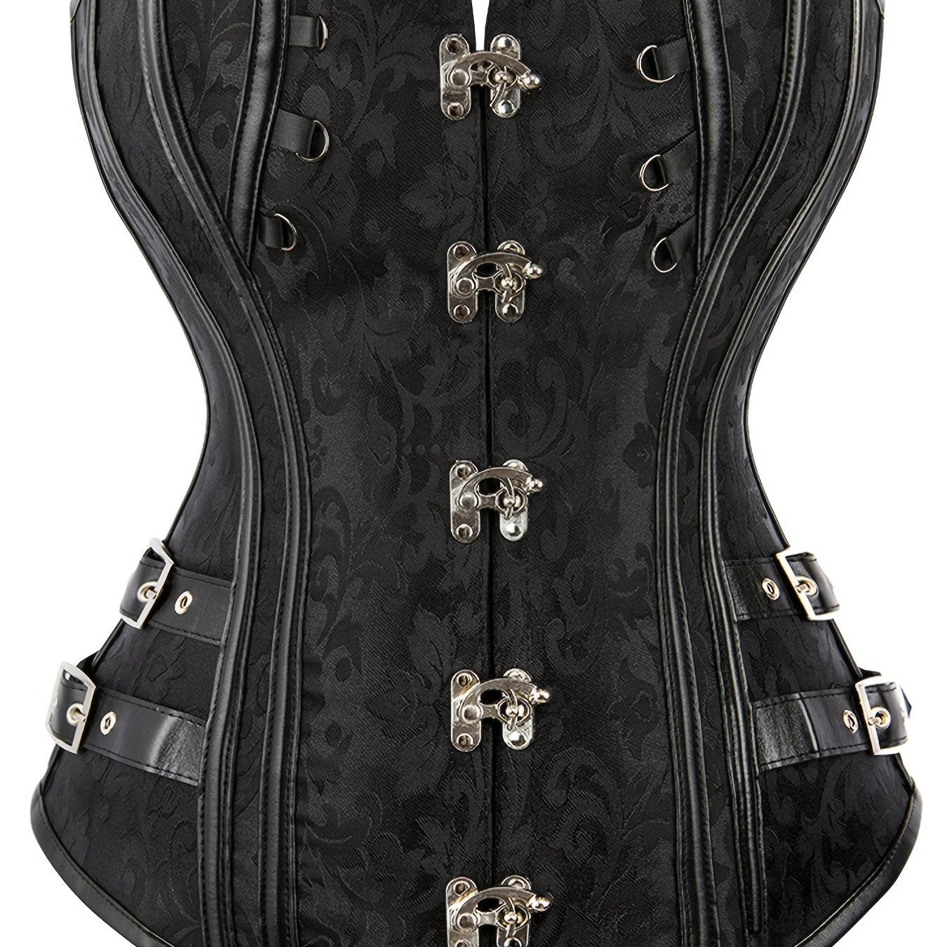 Gothic Corset Women's Plus Jacquard Overbust