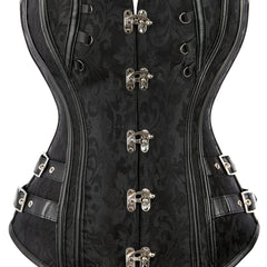 Gothic Corset Women's Plus Jacquard Overbust