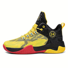 Men's High Top Basketball Shoes Comfy Breathable Non Slip Sneakers