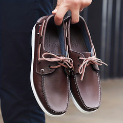 Men's Comfy Slip On Loafer Shoes Casual Anti skid Boat Shoes