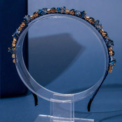 Girls Dark Rhinestone Hair Hoop Princess Accessories