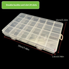 Transparent Plastic Mesh Storage Box Container Beads Jewelry Storage Box