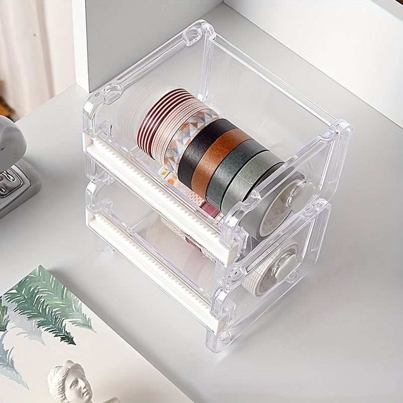 Tape Cutter Set Transparent Tape Holder Tape Dispenser