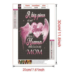 Angel Wings DIY 5D Diamond Painting Kit 20X30cm Home Wall Decor